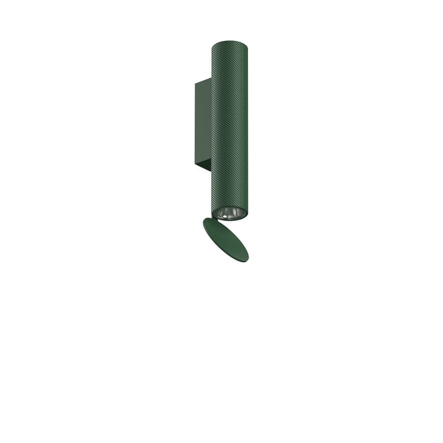 Flauta Spiga Outdoor Wall Sconce Outdoor Lighting Flos Forest Green 225mm / 8.9&quot; 2700K