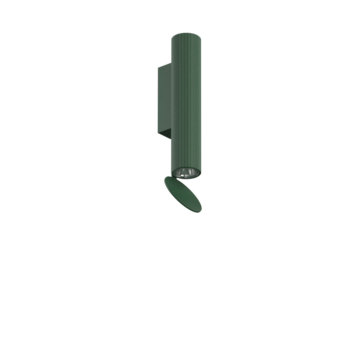 Flauta Riga Outdoor Wall Sconce Outdoor Lighting Flos Forest Green 225mm / 8.9&quot; 2700K