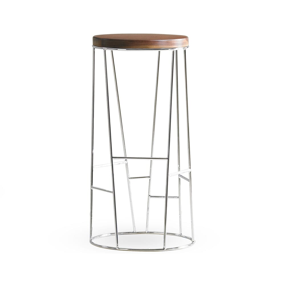 Forest Stool With Wood Seat bar seating Bernhardt Design 