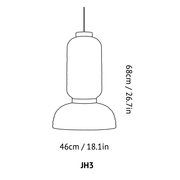 Formakami Pendant JH3 suspension lamps &Tradition 