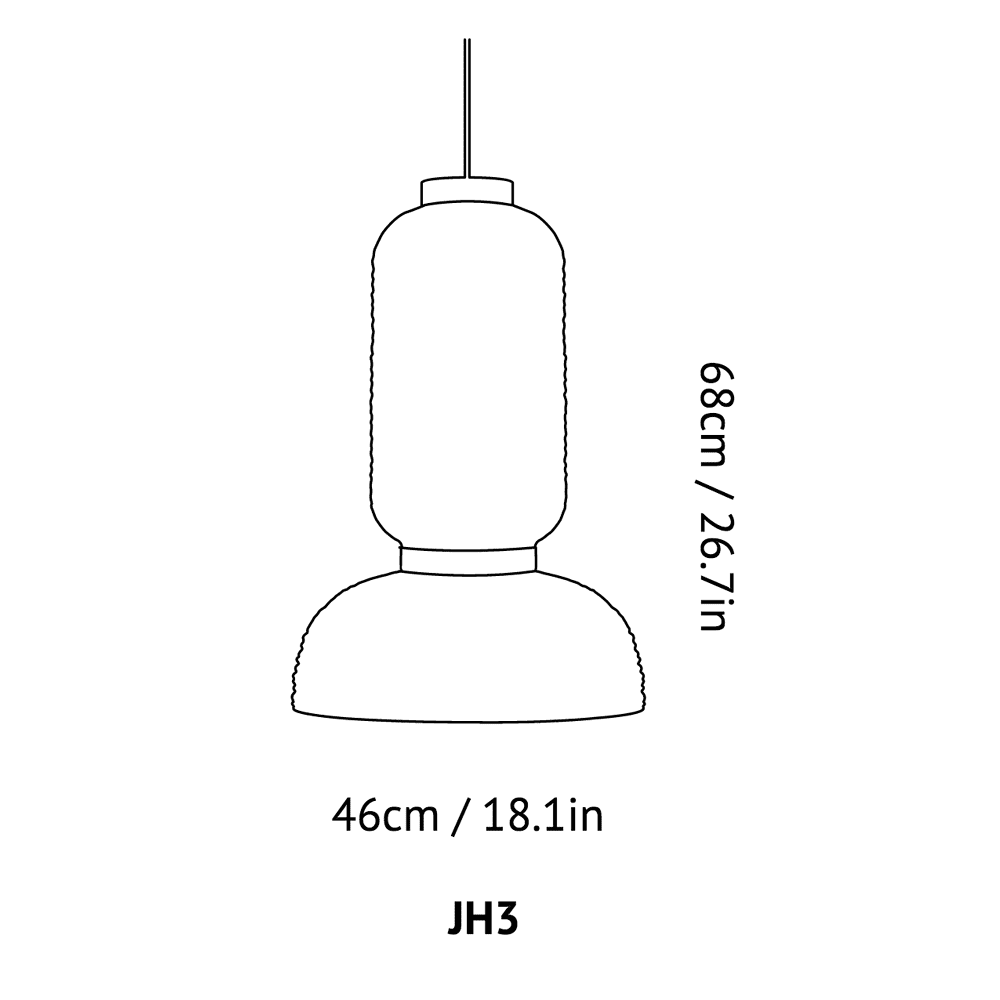 Formakami Pendant JH3 suspension lamps &Tradition 