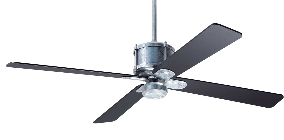Industry DC Ceiling Fan Ceiling Fans Modern Fan Co Galvanized Black Wall/Remote Control Without Light