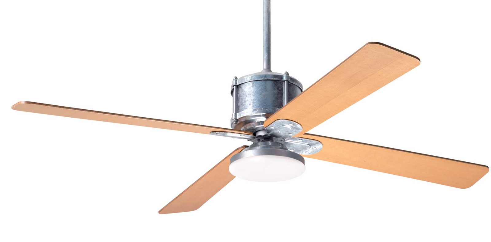 Industry DC Ceiling Fan Ceiling Fans Modern Fan Co Galvanized Maple Remote Control Without Light