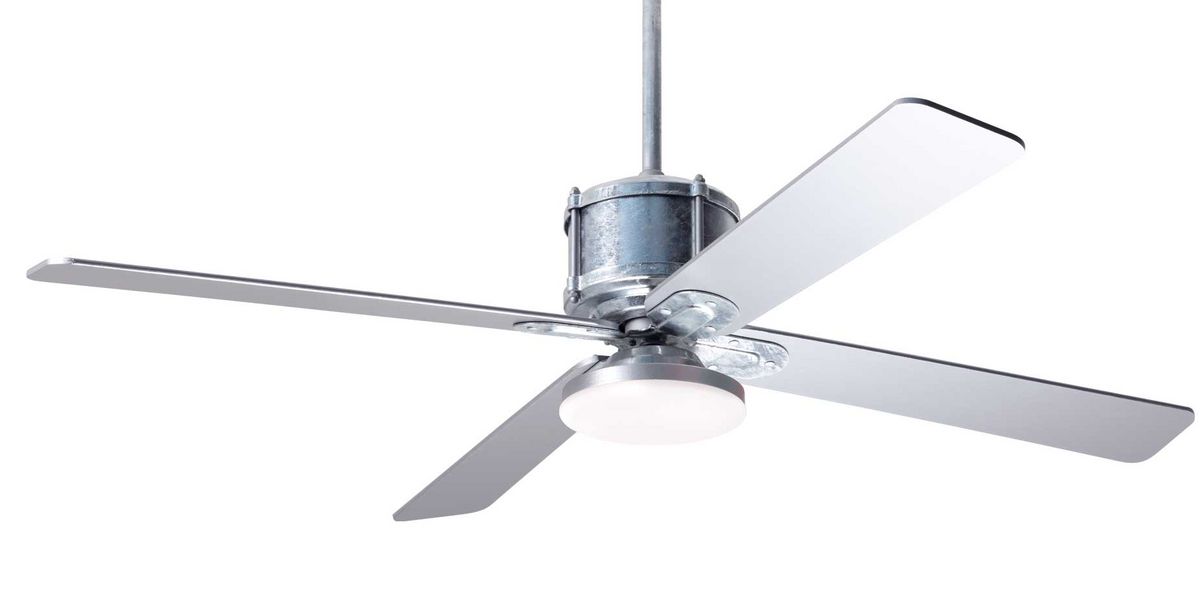 Industry DC Ceiling Fan Ceiling Fans Modern Fan Co Galvanized Silver Remote Control Without Light