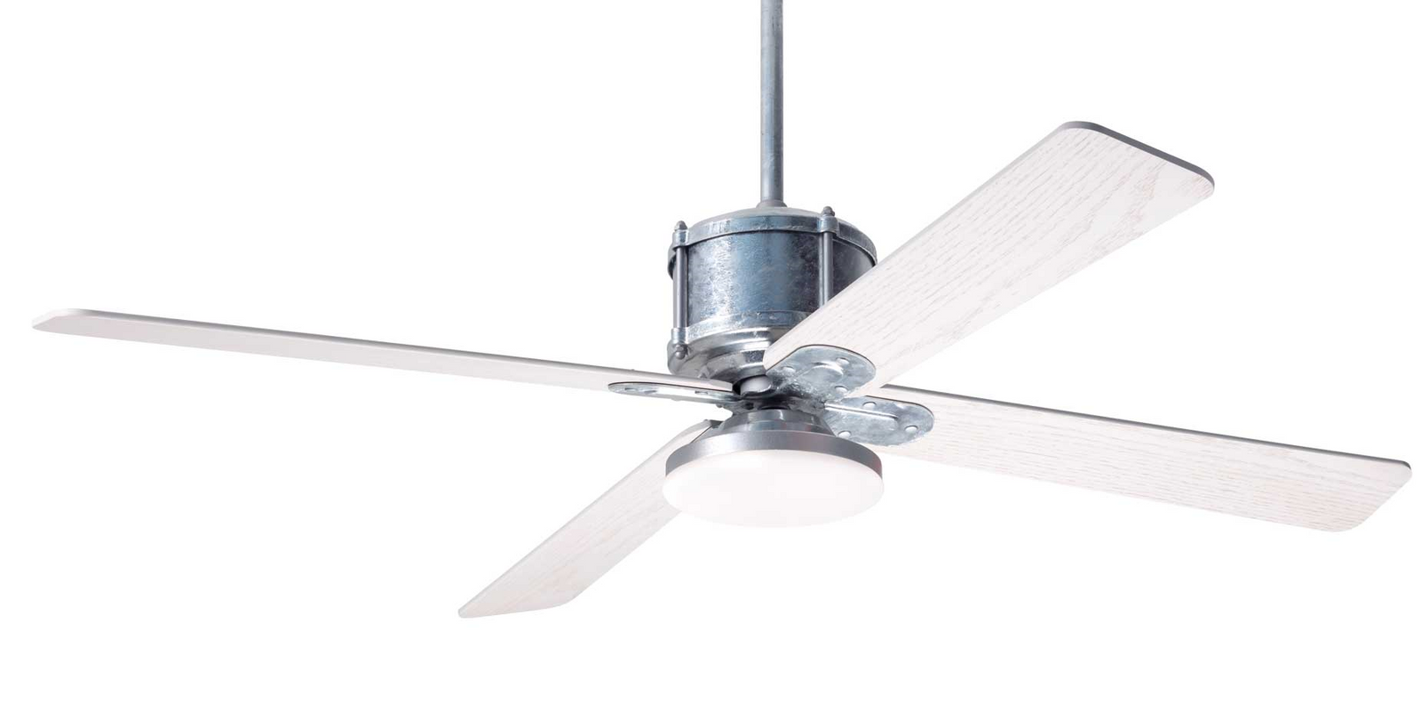 Industry DC Ceiling Fan Ceiling Fans Modern Fan Co Galvanized Whitewash Remote Control Without Light