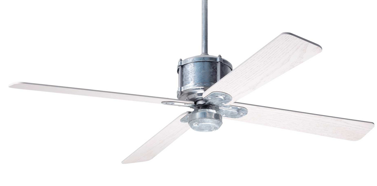 Industry DC Ceiling Fan Ceiling Fans Modern Fan Co Galvanized Whitewash Wall Control Without Light