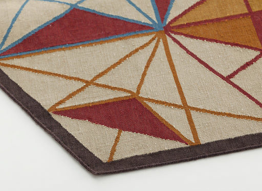 Hexa Orange Rug Rug Gan 