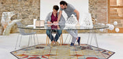 Hexa Orange Rug Rug Gan 
