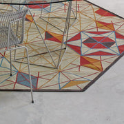Hexa Orange Rug Rug Gan 