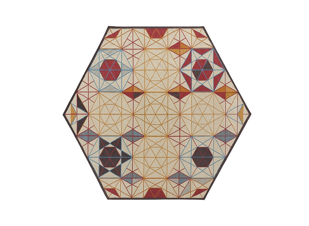 Hexa Orange Rug Rug Gan 
