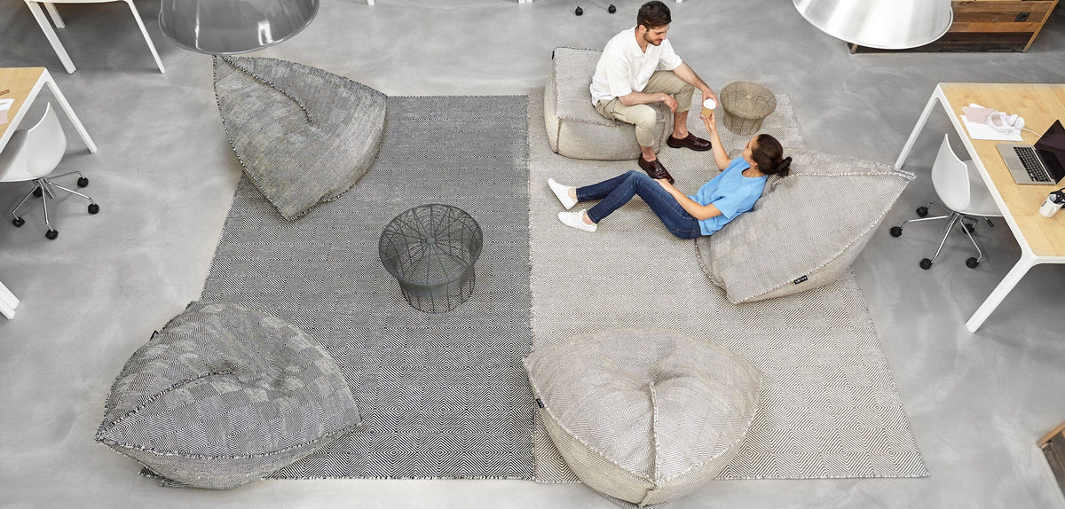 Sail Square Pouf Pouf Gan 