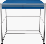 USM Haller Compact Desk Desks USM Gentian Blue 