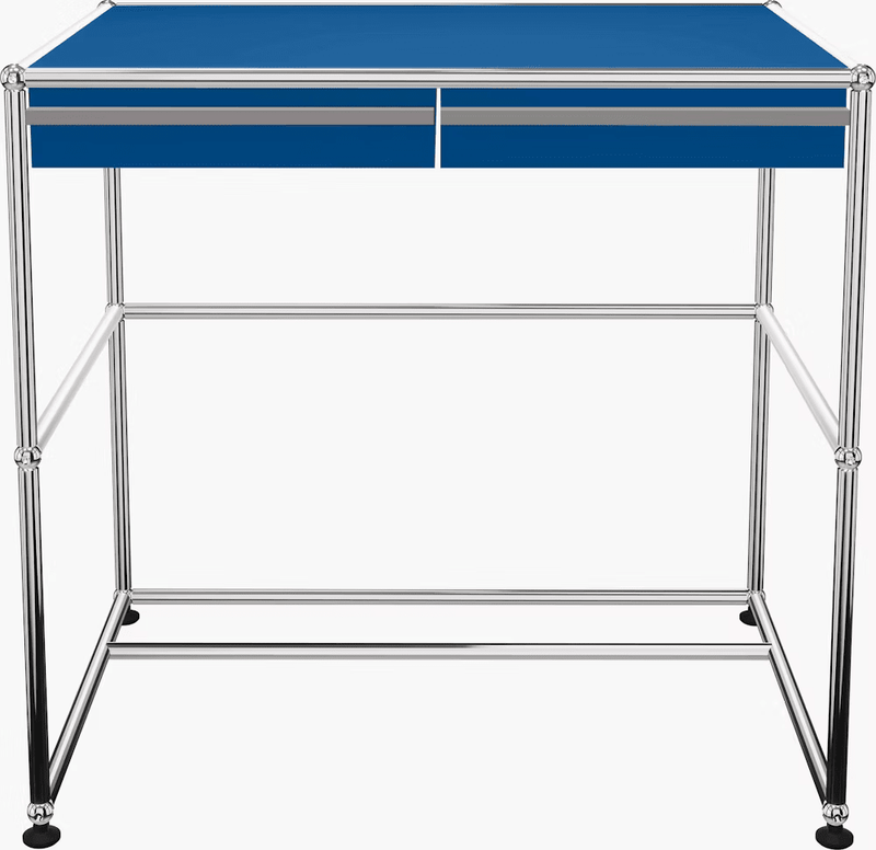USM Haller Compact Desk Desks USM Gentian Blue 