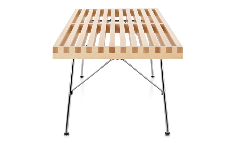 Herman Miller Nelson Platform Bench with metal base, product view 3