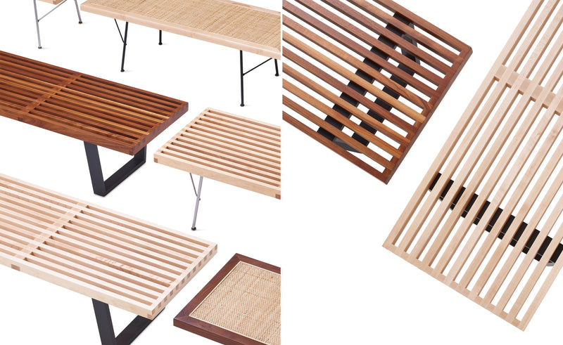 Herman Miller Nelson Platform Bench with metal base, product view 9