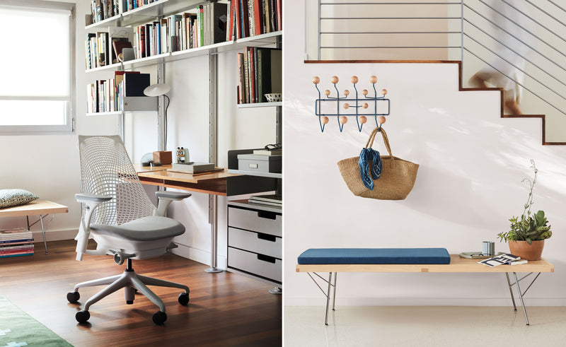 Herman Miller Nelson Platform Bench with metal base, product view 7
