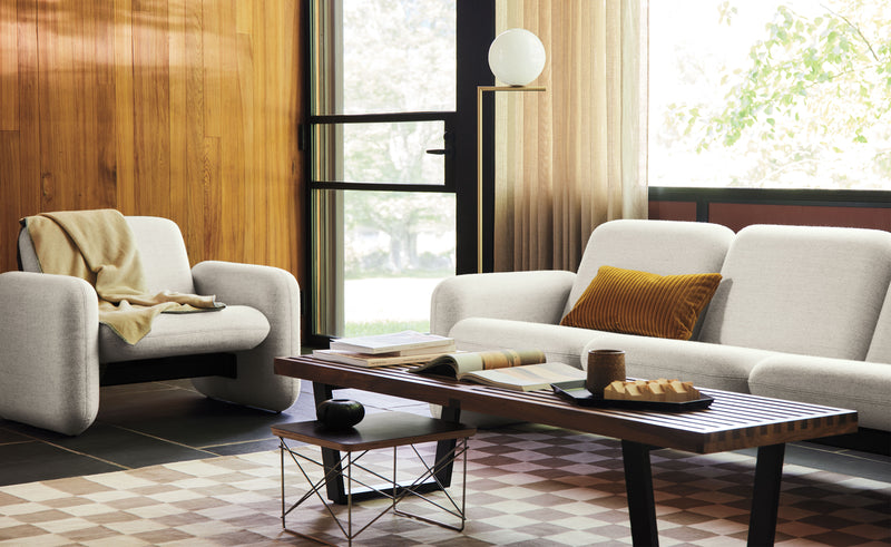 Herman Miller Nelson Platform Bench with wood base, product view 4