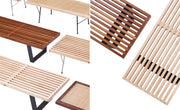 Herman Miller Nelson Platform Bench with wood base, product view 10
