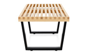Herman Miller Nelson Platform Bench with wood base, product view 3