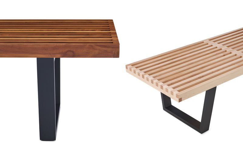 Herman Miller Nelson Platform Bench with wood base, product view 9