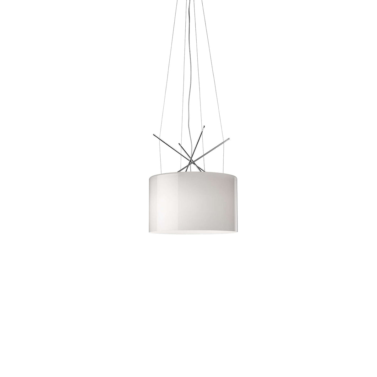 Ray Suspension Lamp hanging lamps Flos Gray Brown Glass - Halogen +$150.00 