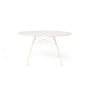 Glossy Outdoor Table Outdoors Kartell Round Top White 