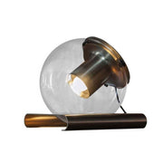 The Globe Wall Sconce Wall Lights Oluce Satin Gold with Bronze 