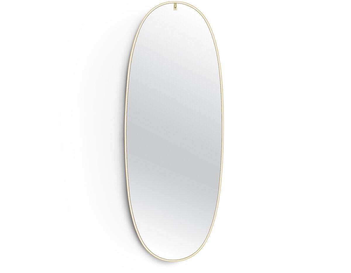 La Plus Belle - Wall-Mounted Mirror with Integrated LED Lights wall / ceiling lamps Flos Gold Plug-in 