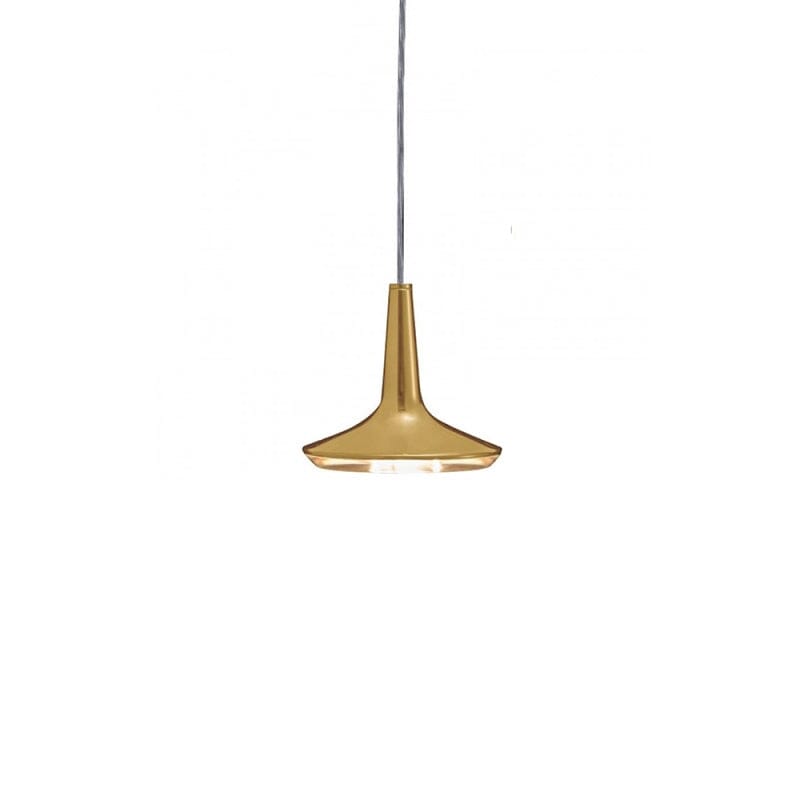 Kin Pendant Light Pendant Lights Oluce 5.9" Satin Gold 