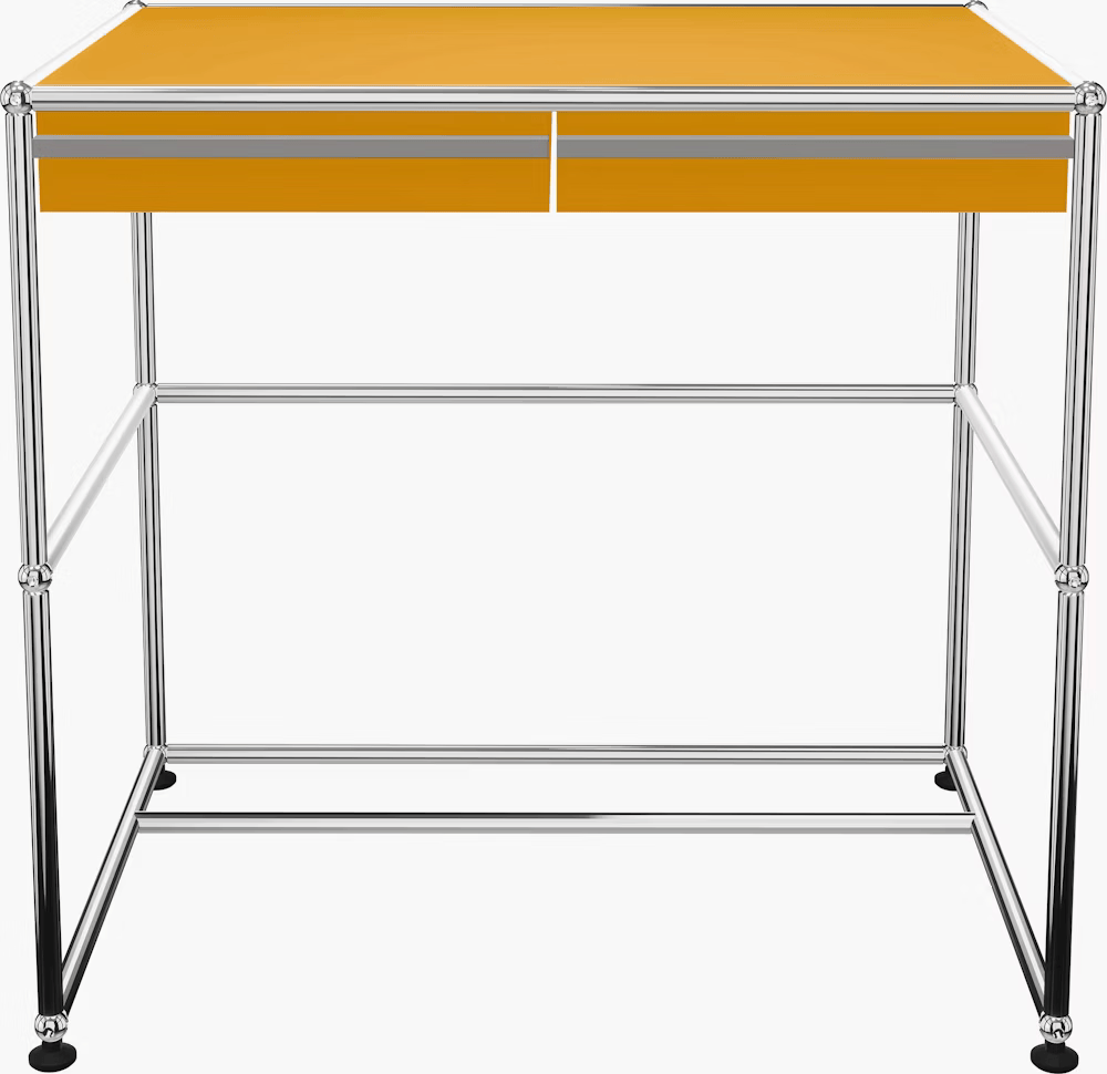 USM Haller Compact Desk in Golden Yellow