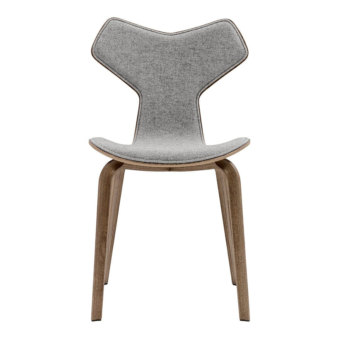 Grand Prix Chair With Wood Legs and Upholstered Front Dining chairs Fritz Hansen 