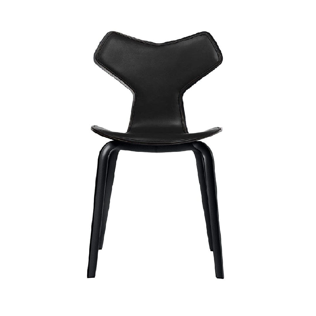 Grand Prix Chair With Wood Legs and Upholstered Front Dining chairs Fritz Hansen 