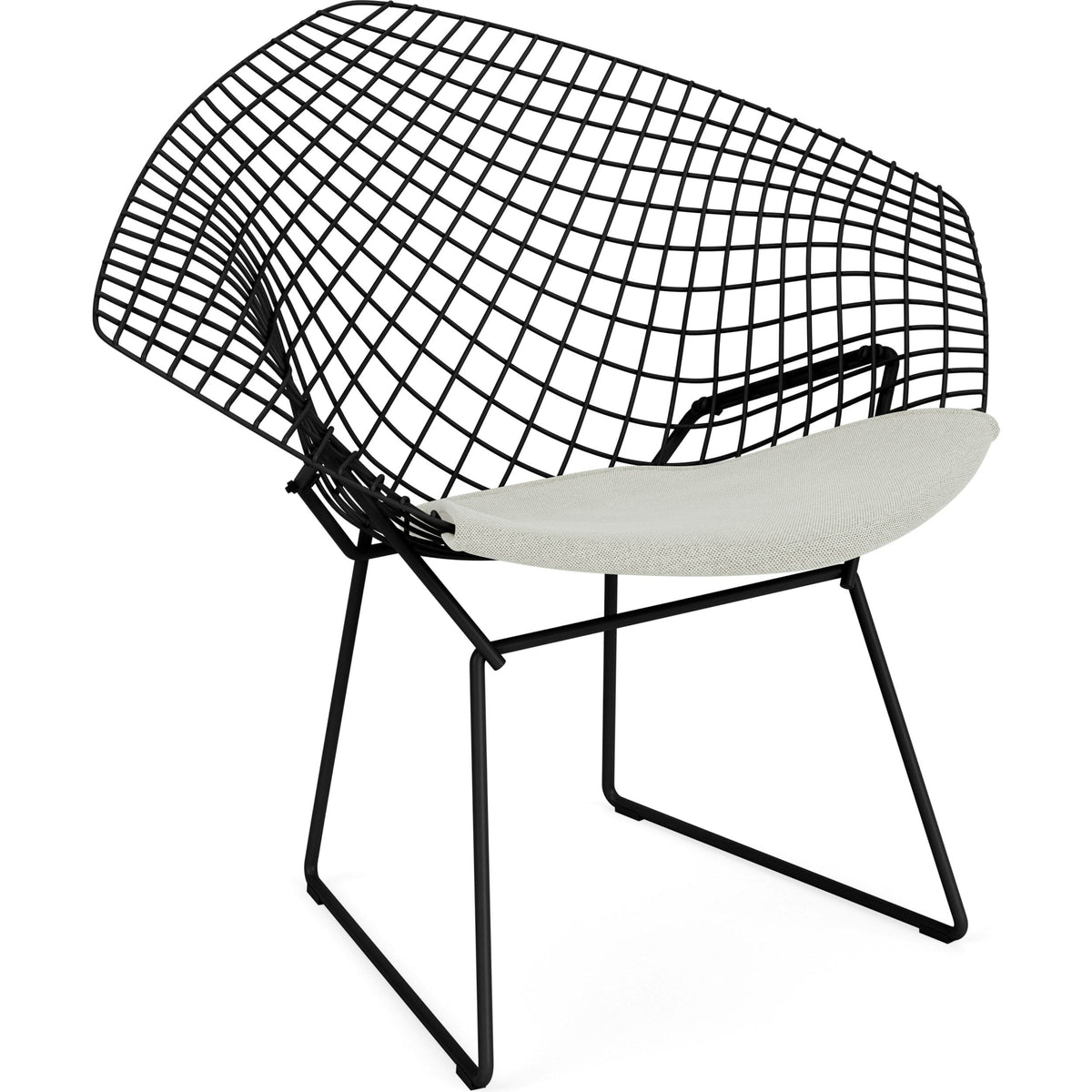 Bertoia Small Diamond Chair with Seat Pad lounge chair Knoll 