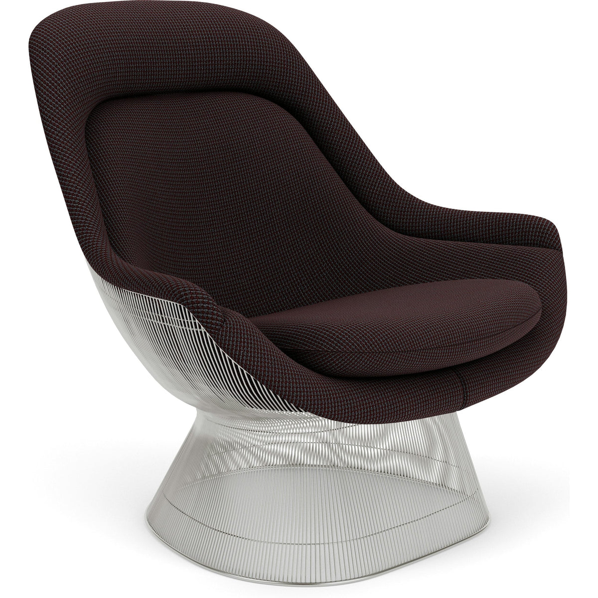 Platner Polished Nickel Easy Chair lounge chair Knoll 