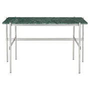 TS Desk Desk's Gubi Green Guatemala Marble Polished Steel Large (120 x 60 cm)