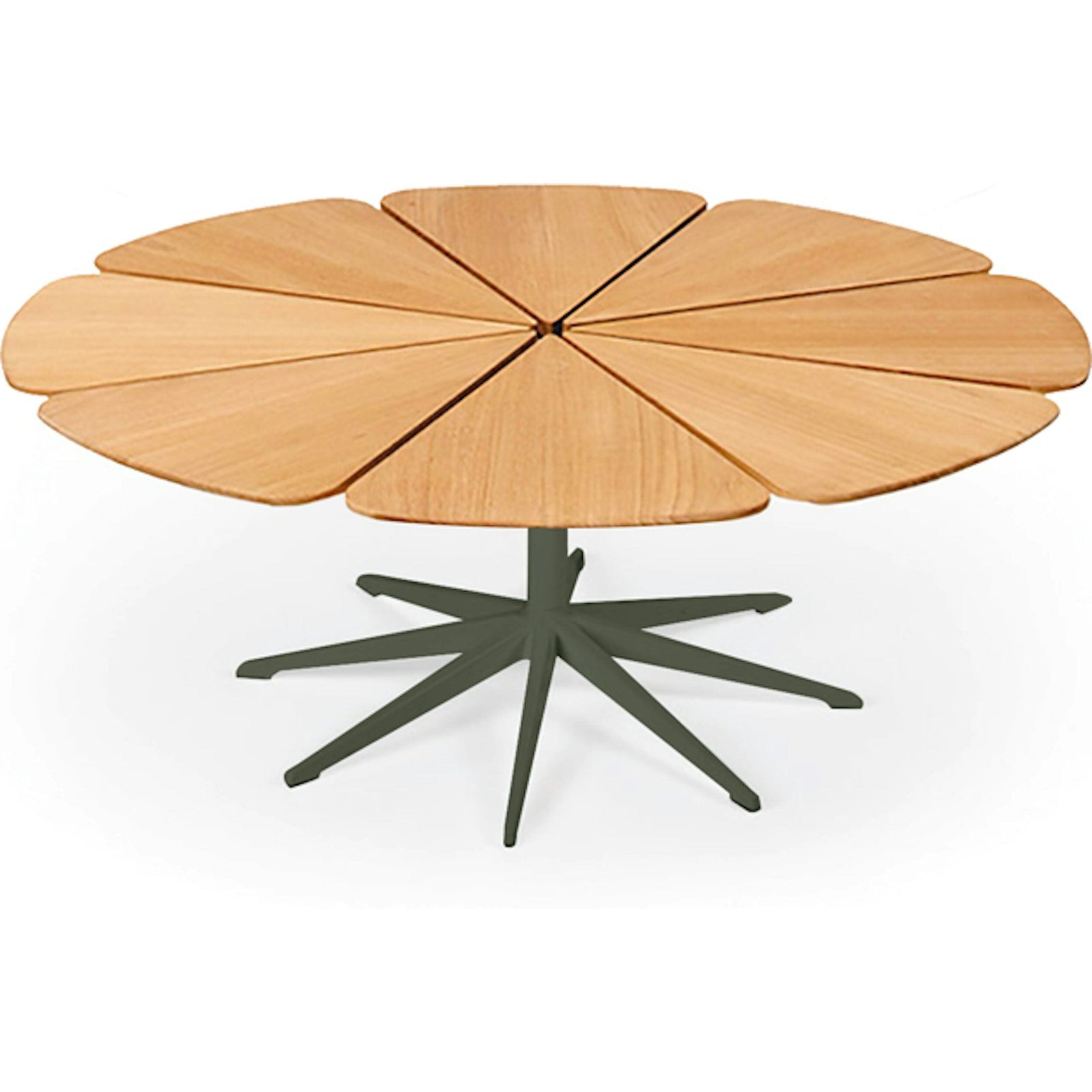 Richard Schultz Petal Coffee Table Coffee Tables Knoll Teak Petal Green 