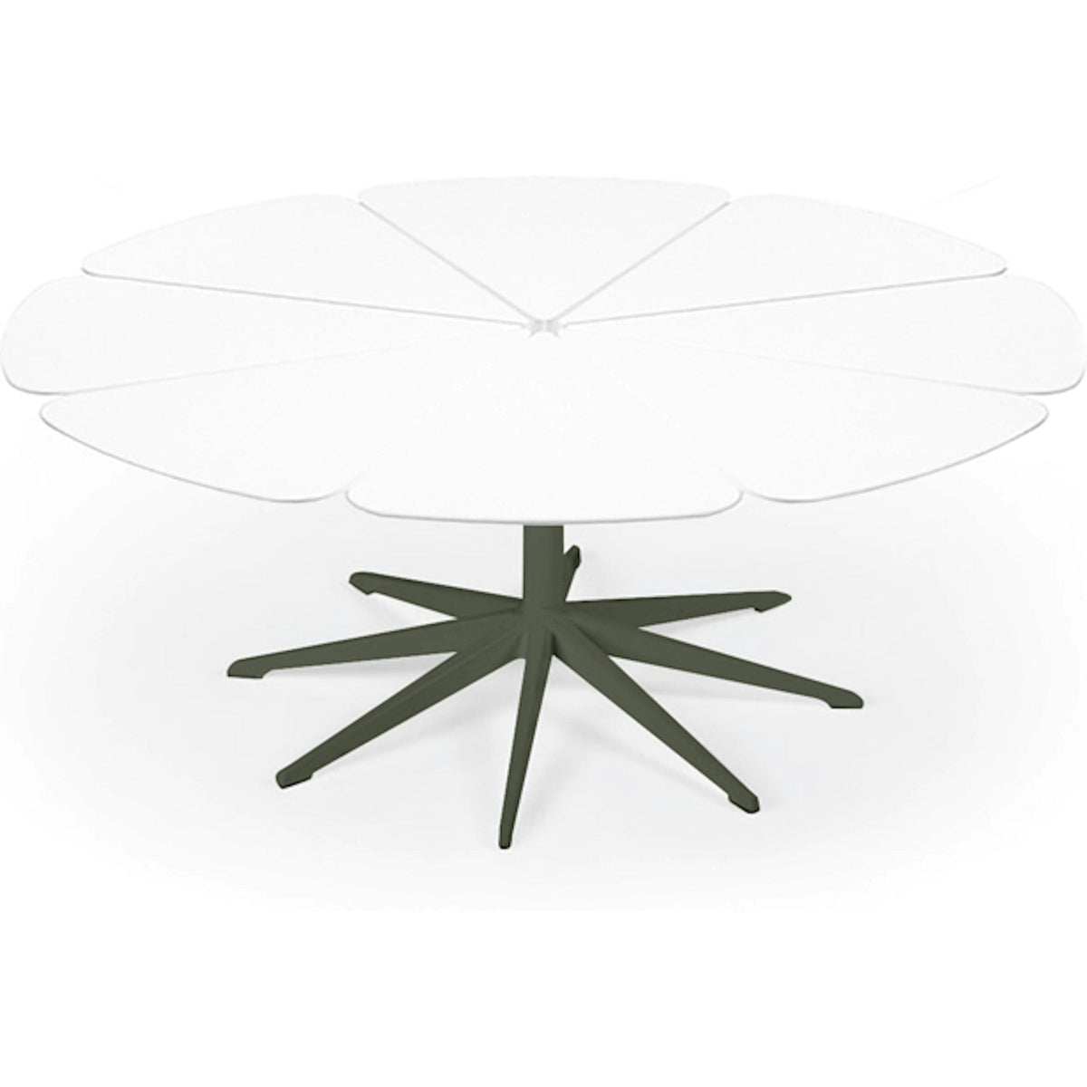 Richard Schultz Petal Coffee Table Coffee Tables Knoll White Petals Green 