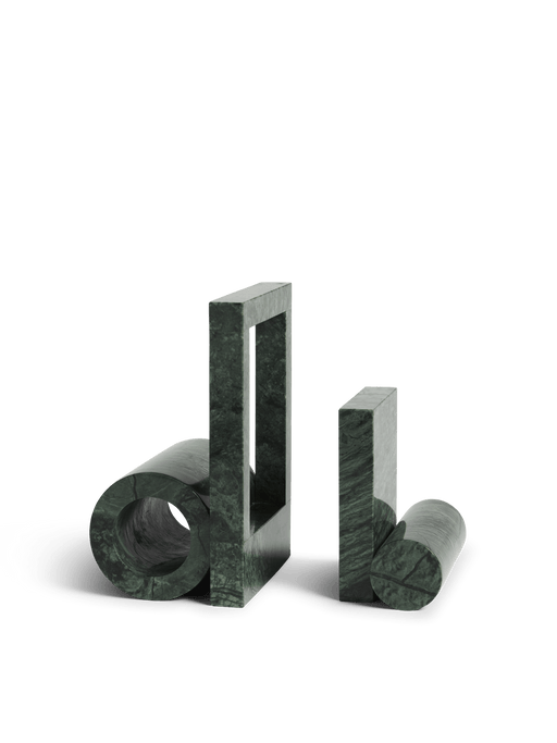 Booknd Bookends - Set of 2 Decor Woud Green Marble 