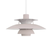 PH 5 Pendant Light hanging lamps Louis Poulsen Monochrome Oyster Grey 