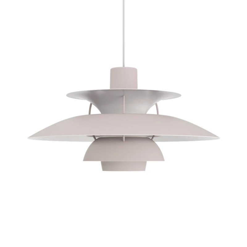 PH 5 Pendant Light hanging lamps Louis Poulsen Monochrome Oyster Grey 