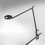 Demetra LED Table Lamp Table Lamps Artemide Anthracite Grey Table Clamp No