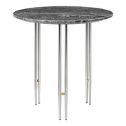IOI Side Table side table Gubi Grey Emperador Marble Chrome Base / Brass Sphere 