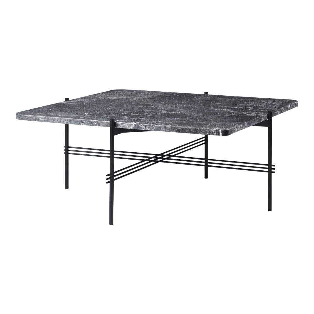 TS Coffee Table - Square Coffee table Gubi Grey Emperador Marble Black Medium: 80 x 80 cm