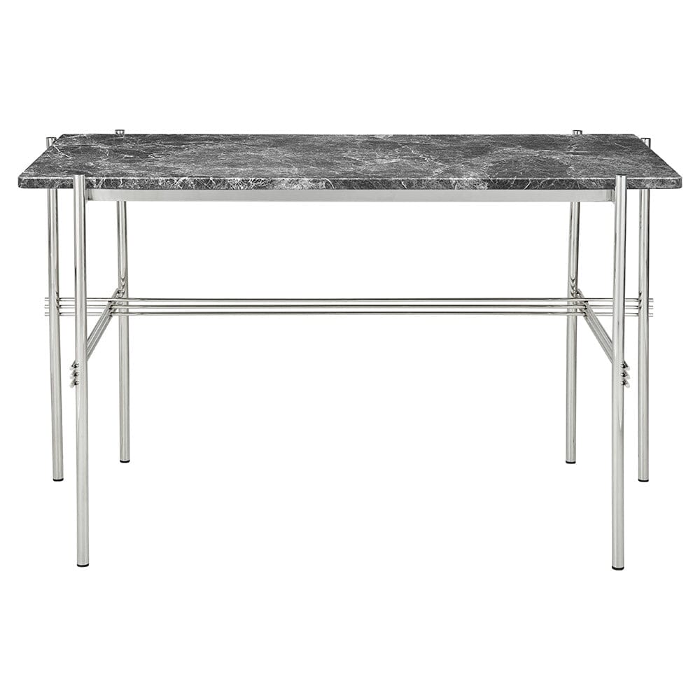 TS Desk Desk's Gubi Grey Emperador Marble Polished Steel Large (120 x 60 cm)