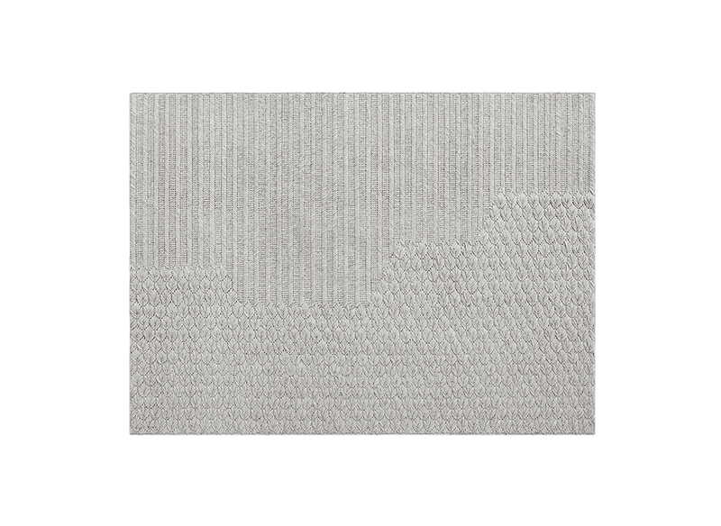 Chaddar Rug Pouf Gan Small Grey 