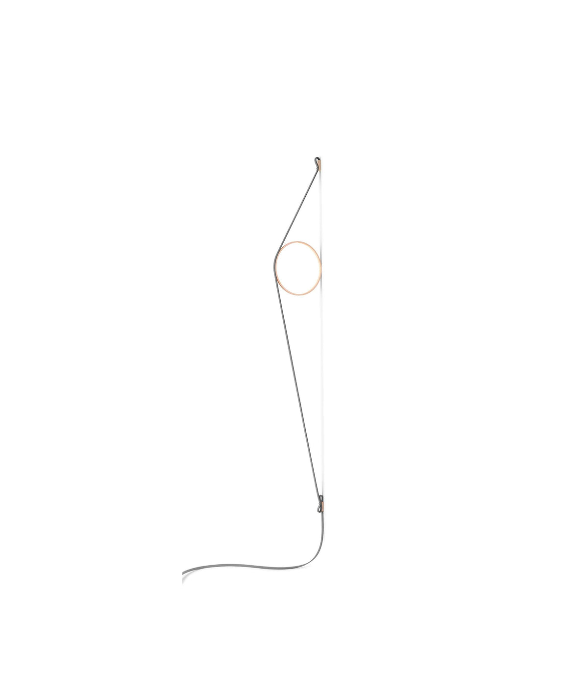 WireRing Wall Sconce Lamp Wall Sconce Flos Grey/Pink 