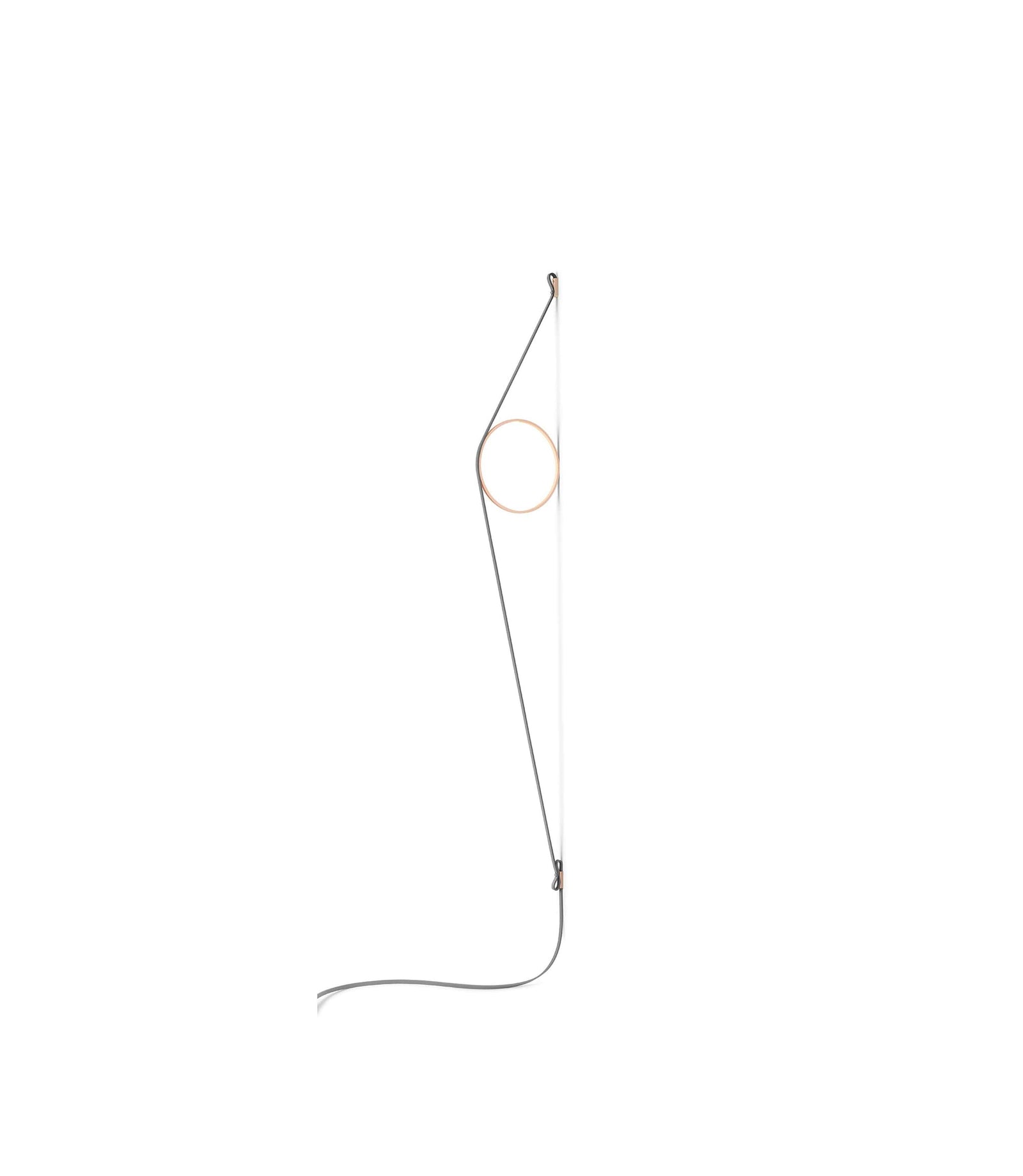 WireRing Wall Sconce Lamp Wall Sconce Flos Grey/Pink 