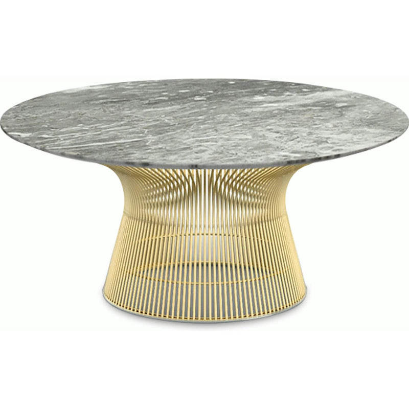 Platner Coffee Table - 36" in Gold Coffee Tables Knoll 