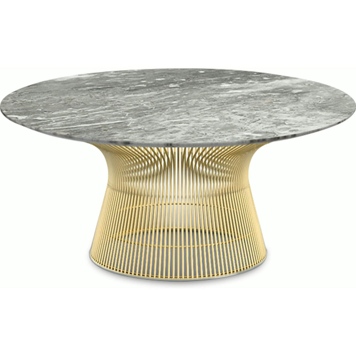 Platner Coffee Table - 36&quot; in Gold Coffee Tables Knoll 