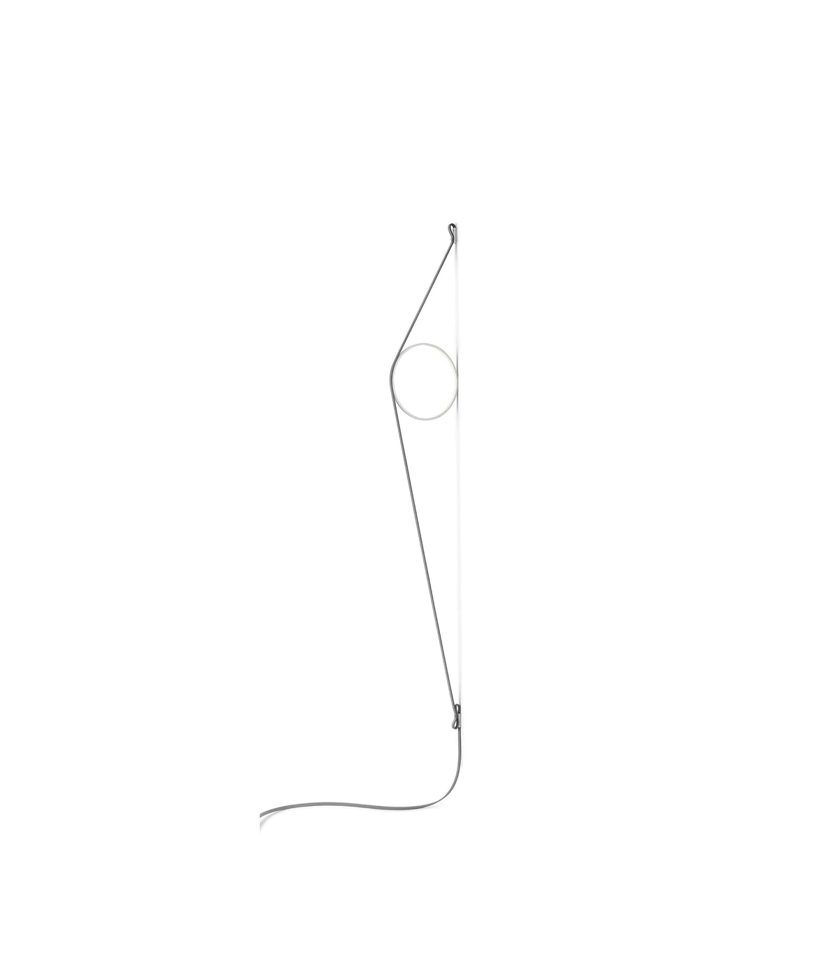 WireRing Wall Sconce Lamp Wall Sconce Flos Grey/White 